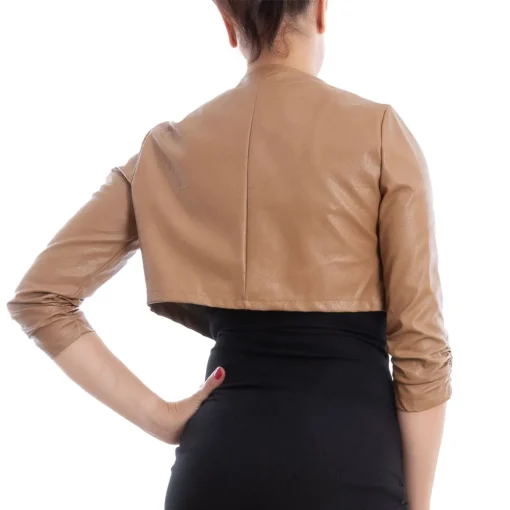womens-open-front-camel-faux-leather-cropped-jacket