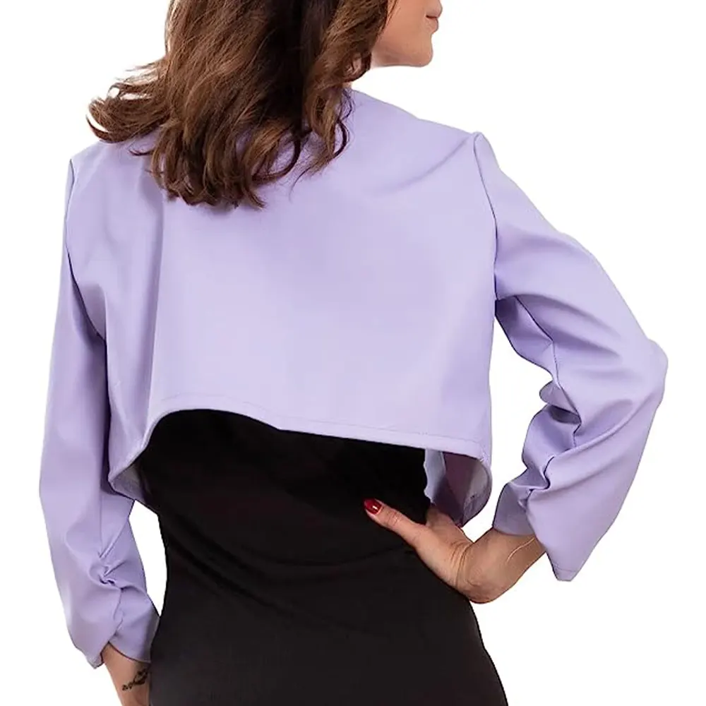 womens-open-front-lilac-faux-leather-cropped-jacket-3 womens-open-front-lilac-faux-leather-cropped-jacket