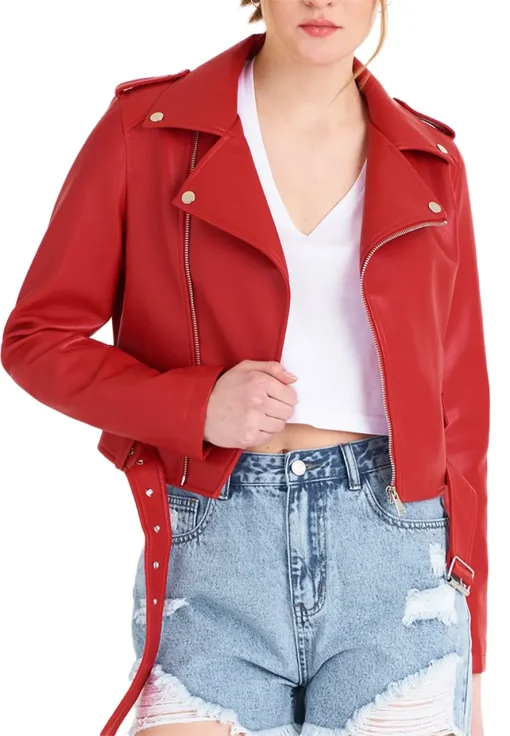 womens-red-faux-leather-biker-jacket-with-belt