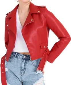 womens-red-faux-leather-biker-jacket-with-belt