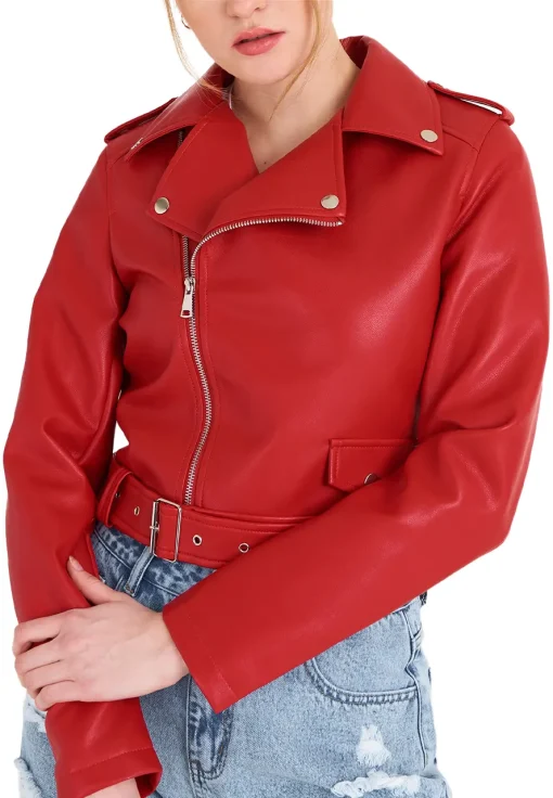womens-red-faux-leather-biker-jacket-with-belt