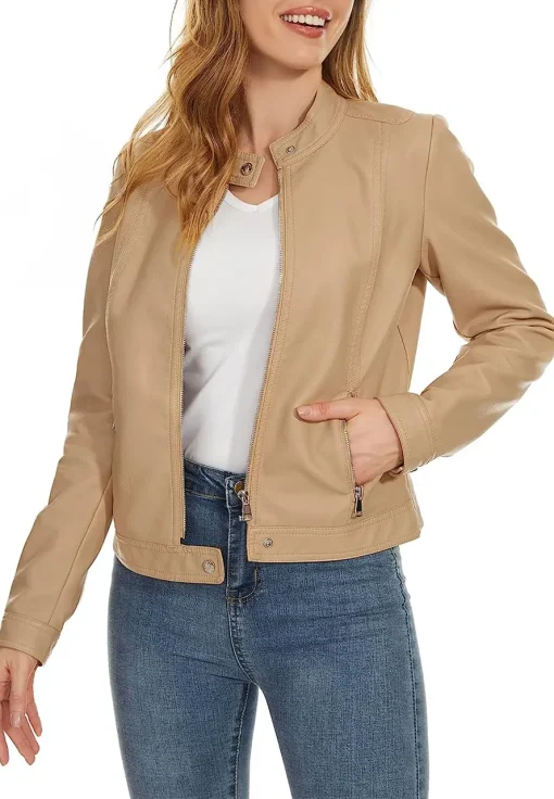 womens-zip-up-motorcycle-camel-faux-leather-jacket