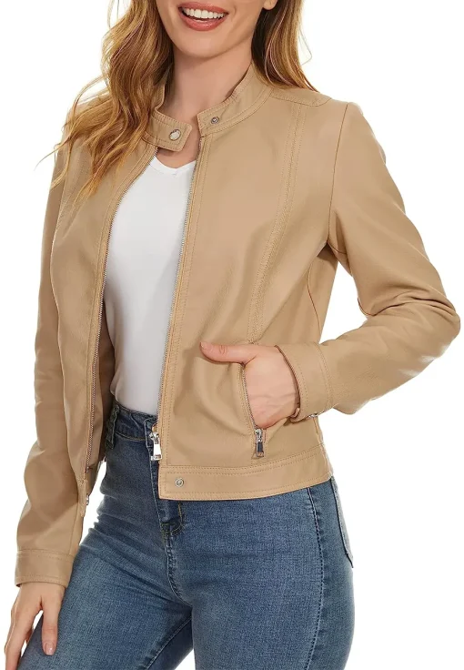 womens-zip-up-motorcycle-camel-faux-leather-jacket