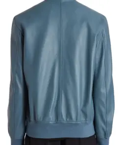 mens-light-blue-bomber-faux-leather-jacket