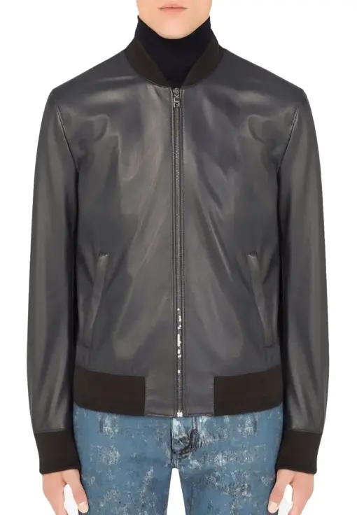 grey-faux-leather-bomber-jacket-mens