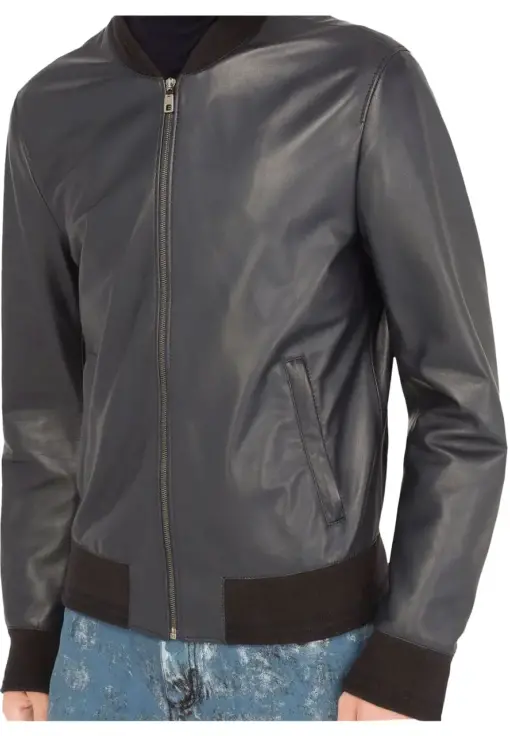 grey-faux-leather-bomber-jacket-mens