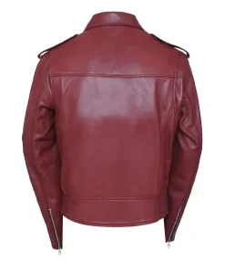 mens-belted-biker-maroon-faux-leather-jacket