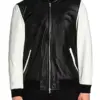 mens-black-and-white-bomber-faux-leather-jacket
