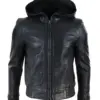 mens-black-faux-leather-bomber-jacket-with-hood