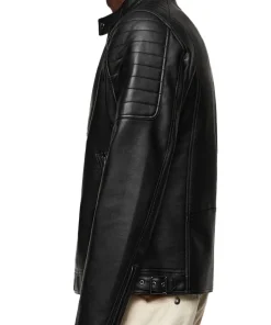 mens-black-faux-leather-classic-biker-jacket