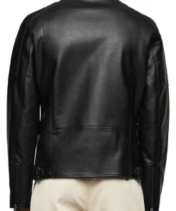 mens-black-faux-leather-classic-biker-jacket