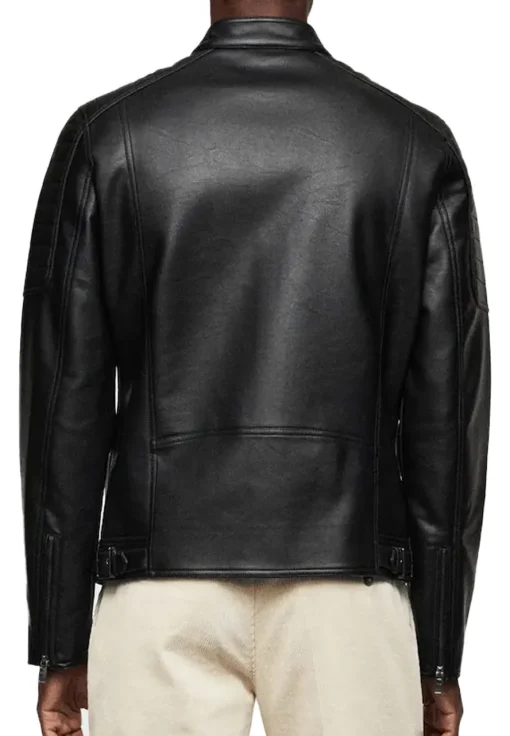 mens-black-faux-leather-classic-biker-jacket