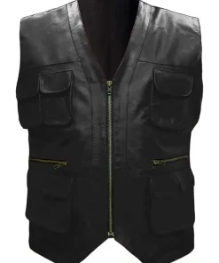mens-black-faux-leather-moto-vest
