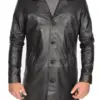 mens-black-faux-leather-single-breasted-coat