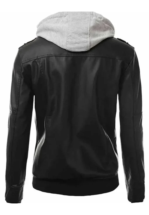 mens-black-faux-leather-slim-fit-jacket-with-hoodie