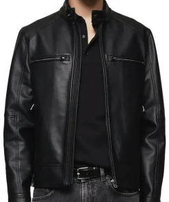 mens-black-faux-leather-sport-biker-jacket