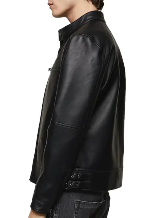 mens-black-faux-leather-sport-biker-jacket
