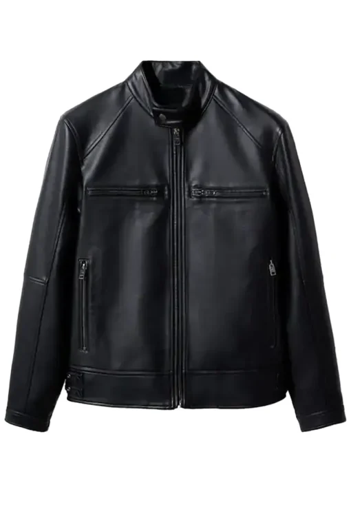 mens-black-faux-leather-sport-biker-jacket