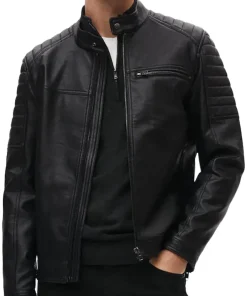 mens-black-racer-quilted-faux-leather-jacket