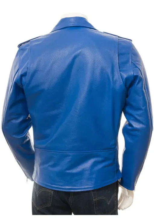 mens-blue-faux-leather-biker-jacket
