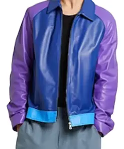 mens-blue-faux-leather-biker-racing-jacket