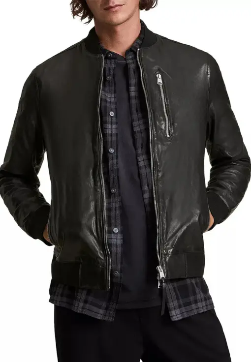 mens-boyton-black-faux-leather-bomber-jacket