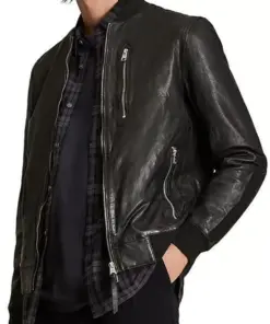 mens-boyton-black-faux-leather-bomber-jacket