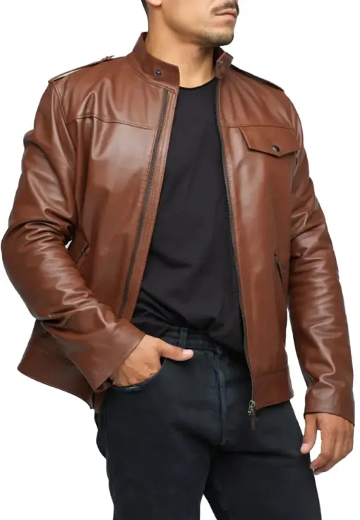 mens-brandy-brown-faux-leather-jacket