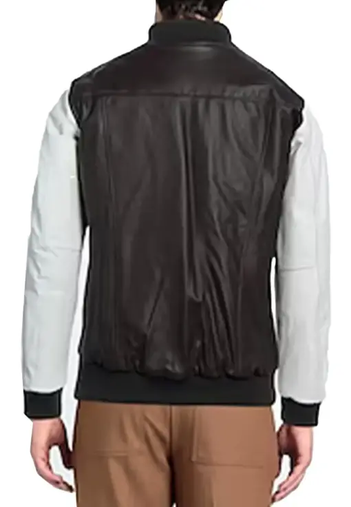 mens-brown-and-white-bomber-faux-leather-jacket
