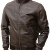 mens-brown-bomber-faux-leather-jacket
