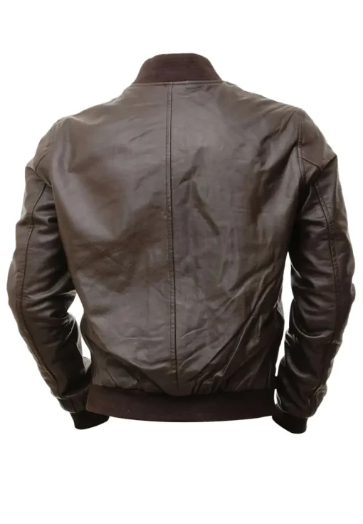 mens-brown-bomber-faux-leather-jacket