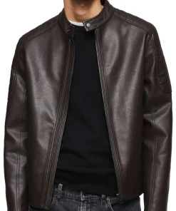 mens-brown-faux-leather-sport-biker-jacket