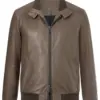 mens-buttoned-collar-ash-brown-faux-leather-bomber-jacket