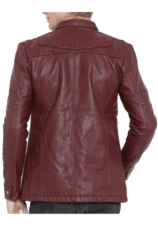 mens-casual-wear-burgundy-faux-leather-jacket