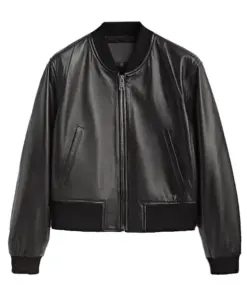 mens-classic-black-bomber-faux-leather-jacket