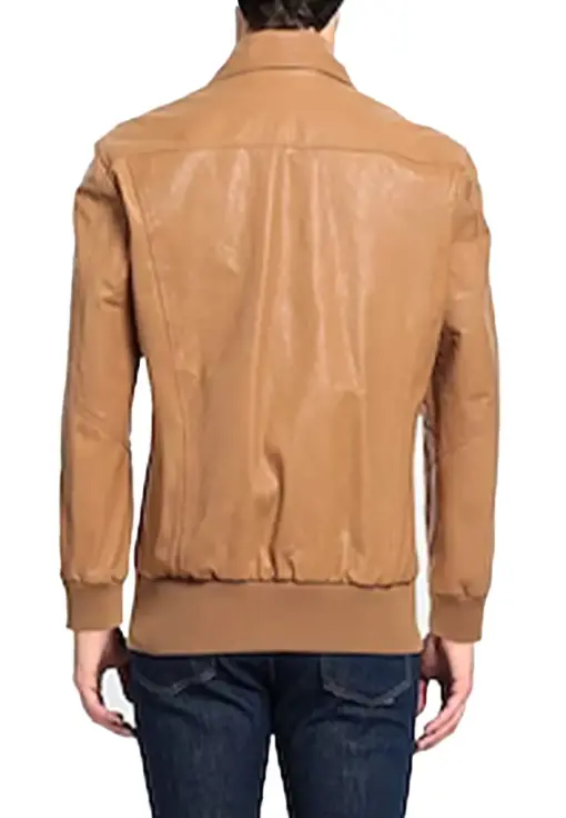 mens-classic-collar-camel-faux-leather-bomber-jacket