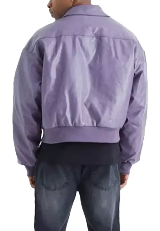 mens-classic-collar-purple-faux-leather-bomber-jacket