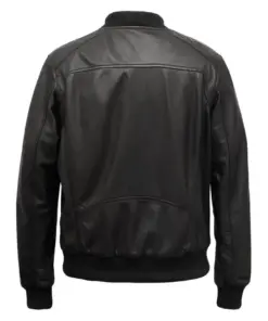 mens-damon-black-faux-leather-bomber-jacket