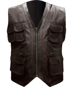 mens-dark-brown-faux-leather-biker-vest