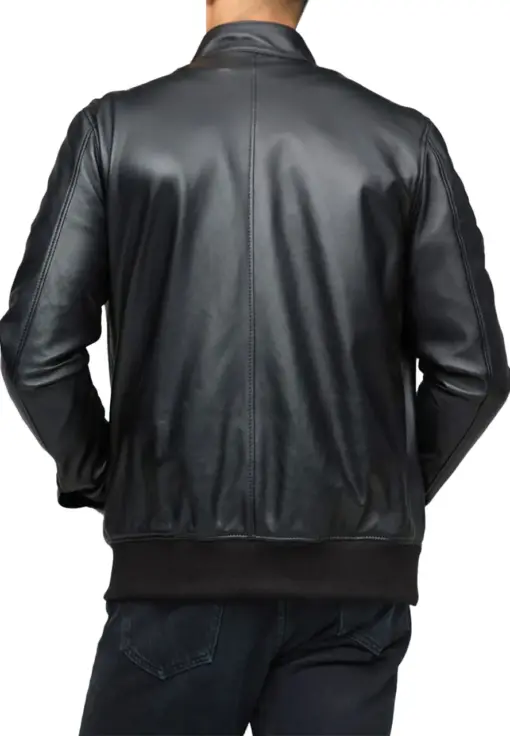 mens-dashing-black-bomber-faux-leather-jacket