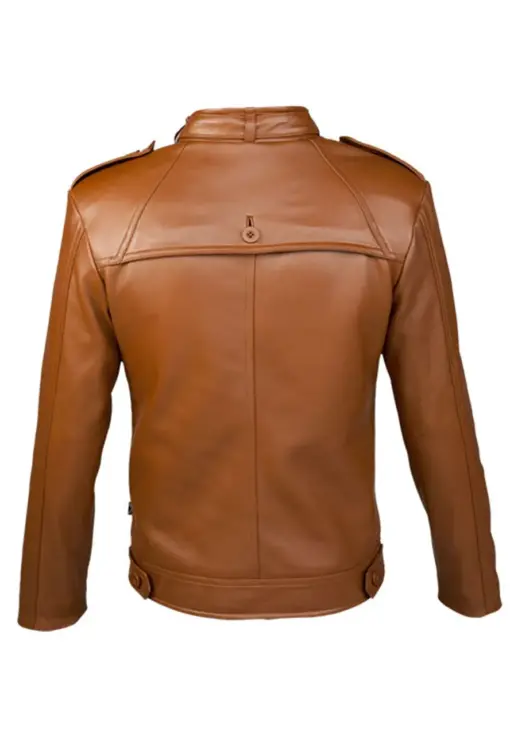 mens-designer-brown-faux-leather-jacket