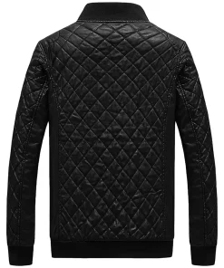 mens-diamond-quilted-black-faux-leather-bomber-jacket
