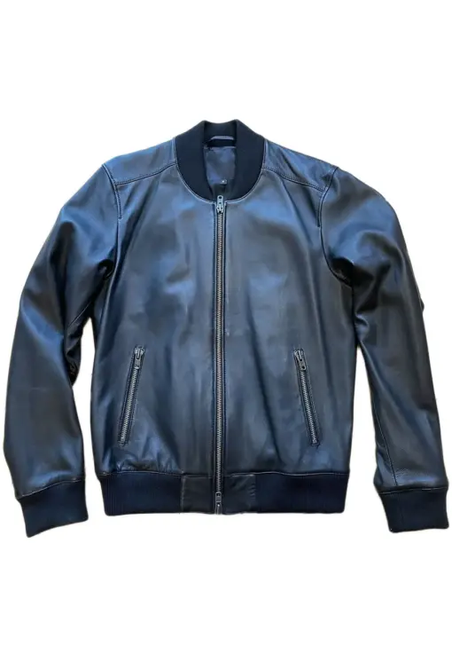mens-dstld-black-faux-leather-bomber-jacket
