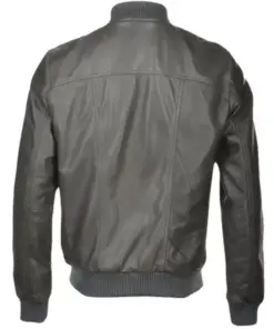 mens-grey-bomber-faux-leather-jacket