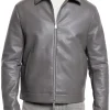 mens-grey-faux-leather-zip-jacket