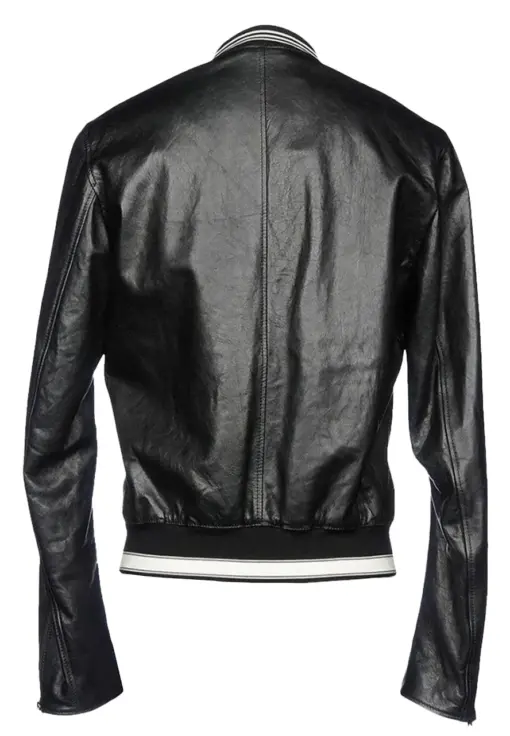 mens-jet-black-faux-leather-varsity-bomber-jacket