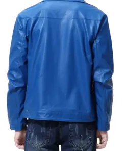 mens-lapel-collar-blue-biker-faux-leather-jacket