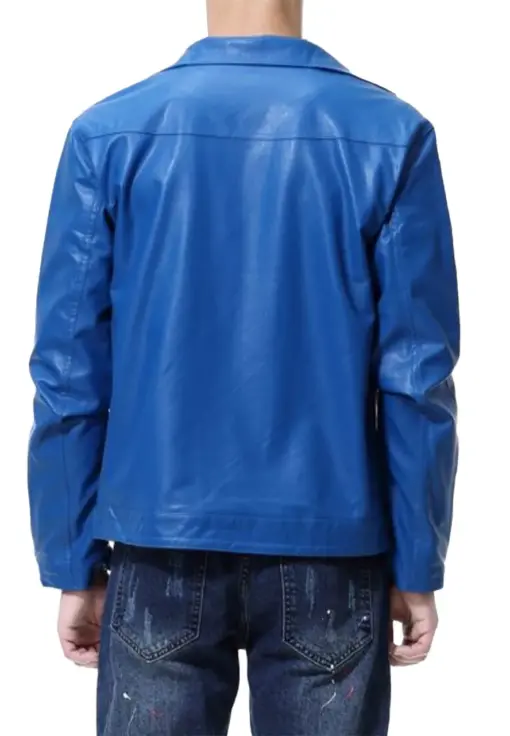 mens-lapel-collar-blue-biker-faux-leather-jacket
