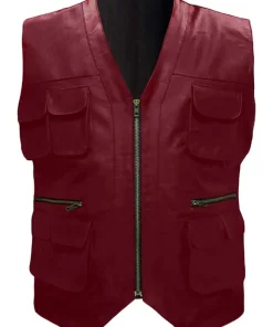 mens-maroon-faux-leather-moto-vest