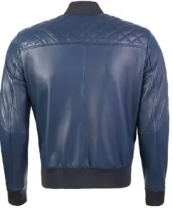mens-navy-blue-bomber-faux-leather-jacket
